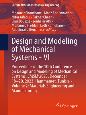 cover image of Design and Modeling of Mechanical Systems--VI